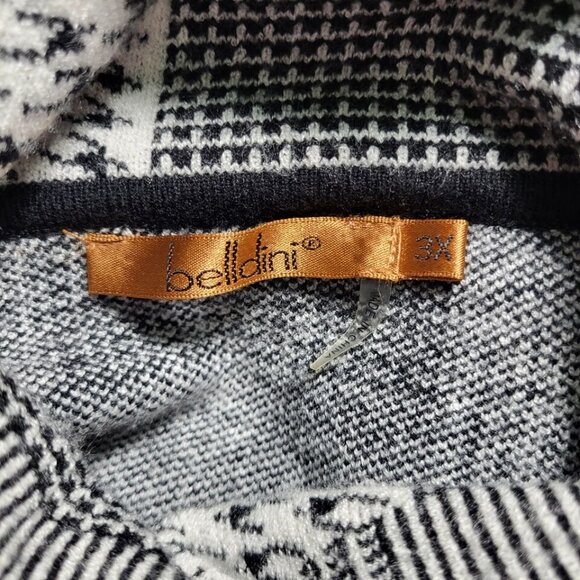 Belldini Women's Sweater Size 3XL Turtleneck Block Strip Pullover - Picture 6 of 8